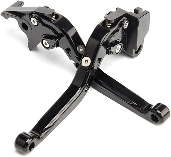 ESPEEDMTC For YAMAHA TMAX 500/ TMAX 530/ TMAX 560 Modified CNC aluminum Alloy 6-stage Length Adjustable Foldable Brake Clutch Lever Accessories (Black)