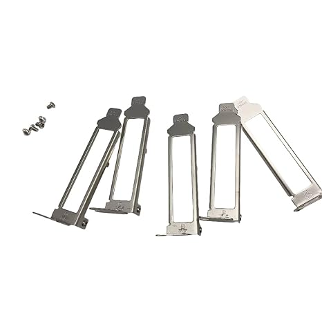 Low Brackets Replacement for Intel E1G44ET I340-T4 HP NC365T YT674 K828C | 5Pcs Profile with Screws