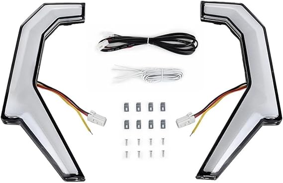 Motorcycle Headlights UTV ATV Front Fang Accent Lights LED Turn Signal Light For Polaris For RZR XP For XP4 1000 2014-2018 For RZR-4 900 2015-2020