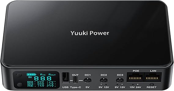 Mini UPS 12V 2A Router UPS 10400mAh (38Wh) uninterruptible power supply 9V__PLACEHOLDER_ENTITY_0__ 2A USB 5V3.6A