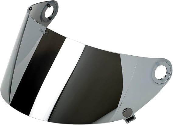 Biltwell | Gringo S Gen2 Flat Shield | Chrome Mirror | Anti-Fog | Scratch Resistant | UV/A UV/B Resistant | Motorcycle Helmet Accessory