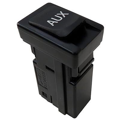 INGQI 86190-02010 Aux Jack Port Fit for 2007-2014 Tundra, Aux Port Auxiliary Input Jack Stereo Adapter Assembly, Black