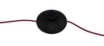 Black Inline Lamp Foot Switch Push Power Pedal Light FootSwitch