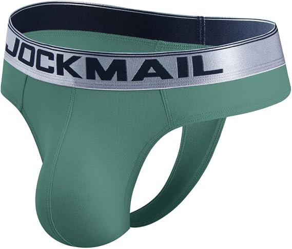 JOCKMAIL Mental Jockstrap Athletic Supporters Bikini Underwear for Men Jock Strap Male for Gym Sport