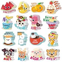 Jetec 300 Pcs Scratch and Sniff Stickers for Kids, 68 Styles Scented Smelly Stickers Scented Teachers Motivational Parents Reward Incentive Bulk Students Classroom Chart School Supplies