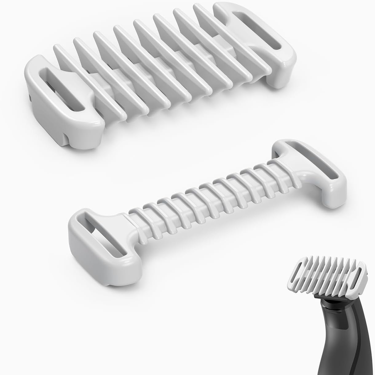 Guard Combs 3mm Body Comb & 0mm Skin Protector Kit Compatible for O Blade QP2734 QP2824 QP2520/30 QP2620/30 and Pro Series, Blade Attachments Accessory, 2 PC