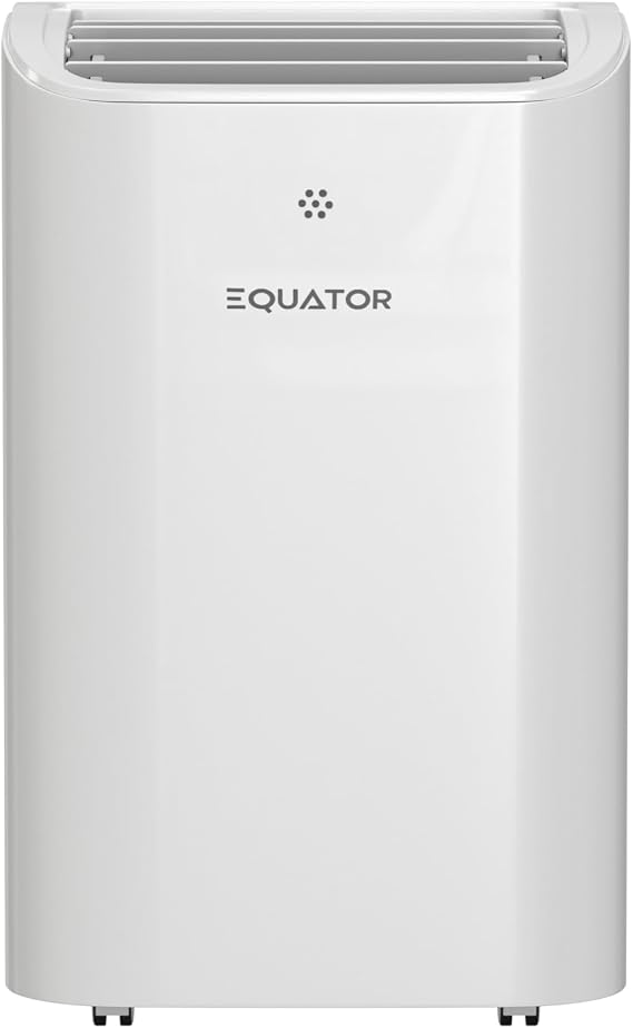 Equator 16,000 BTU Inverter Portable Air Conditioner with Heat Pump, Dual Hose, 4-in-1 Mode, Auto Swing, Touch Panel, Remote, Quiet, 700 Sq. Ft., 110V