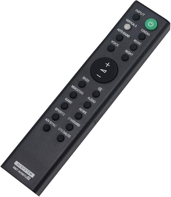 Replacement Remote Control RMT-AH501U for Sony HTX8500 HT-X8500 Soundbar