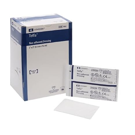 Curad Non-Adherent Pads, Sterile, 2" x 3", Pack of 100