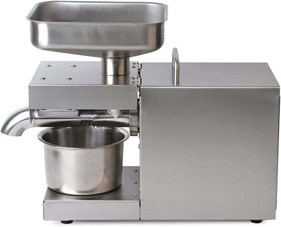 600W Commercial Automatic Stainless Steel Oil Press Machine Industrial Nuts Seeds Oil Extractor Organic Oil Expeller Presser Pressing Machine 110V (600W)