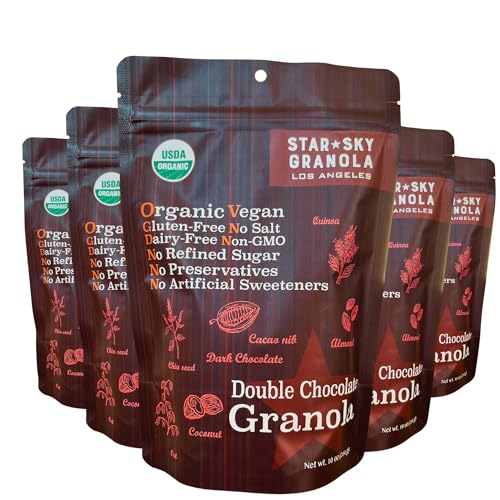 Star Sky Granola Pack of 5 DOUBLE CHOCOLATE GRANOLA