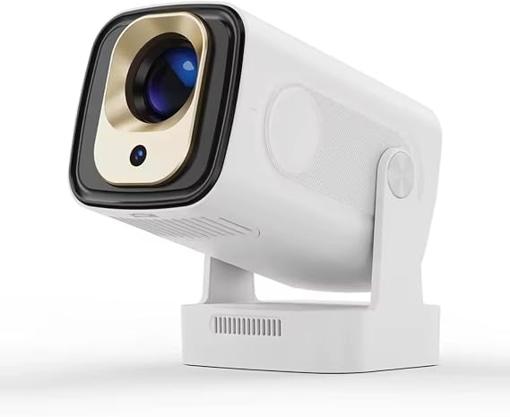 [Built-in Apps & 2025 Upgrade] HY310 Mini Projector with WiFi 6 & Bluetooth 5.4, 330ANSI, 4K 1080P Support, Auto Focus & Keystone, Portable Smart Projector with 5W Speaker,TV Stick Compatible
