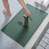 AMOAMI Ultra Thin Bathroom Rugs, Rubber Backed Bath Mats for Bathroom Non Slip, Absorbent Bathroom Mat for Floor, Shower, Sink (17"x28", Green)