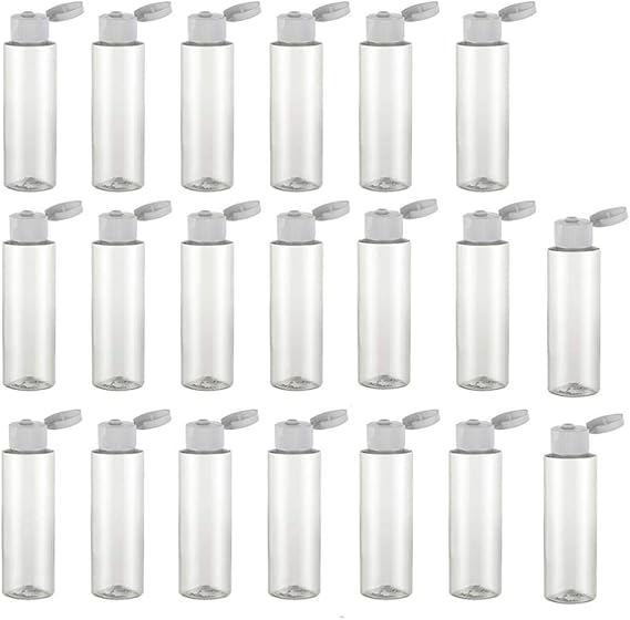 minkissy 40pcs Plastic Clear Bottles Squeeze Containers Refillable Containers for Hand Gel Shampoo Lotion 40ml