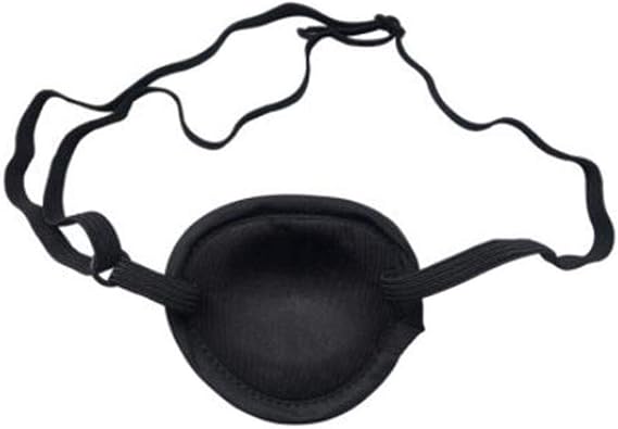 Adult/Child Breathable Adjustable Concave Strabismus Eye Patch Pad Amblyopia Corrected Single Eye Mask for Lazy Eye(L Size)