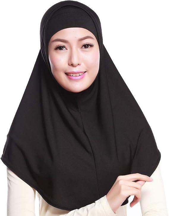 Womens 2 Pieces Muslim Al-Amira Style Hijab Scarf