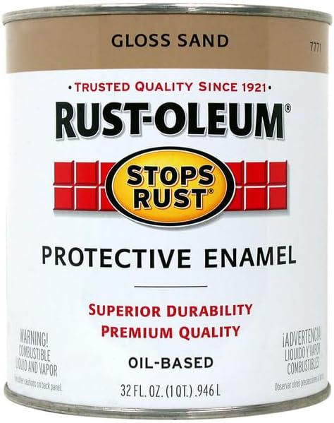 Rustoleum Stops Rust 7771-502 1 Quart Sand Gloss Stops Rust Protective Enamel