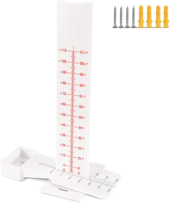Displacement Tell-Tale for Crack Monitoring - Concrete Crack Displacement Monitor Measures Horizontal and Displacement Movement, Versatile Application for Concrete Cracks