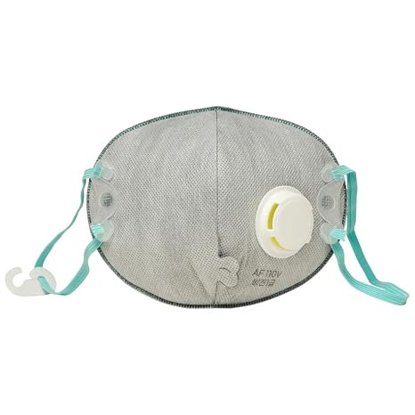 FogPro Shield Reusable Respirator Mask Made in Korea High-Performance Particulate Filter, Anti-Fog Exhalation Valve, Adjustable Straps - KOSHA Certified - 10 Pack (Blue)