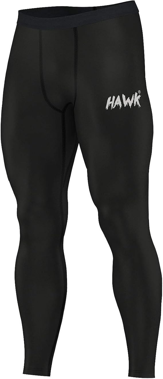 Hawk Sports Mens Compression Pants Base Layer Running Workout Muay Thai Jiu Jitsu MMA BJJ Spats Leggings Tights for Men