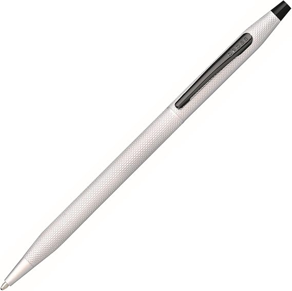 Cross Cross Classic Century Brushed Chrome Premium Gift Box High-Grade Oil-Based Ballpoint Pen, Medium Point "For Presents and Gifts" Gift, Father's Day, Promotion Celebration