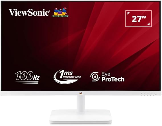 Viewsonic 27" Va2732-h-w-2 Ips 1ms 100hz Fullhd Hdmi Vga Superclear 3 Kenar ÇerÇevesiz Beyaz Monitor