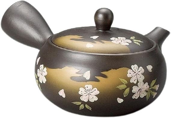 J-kitchens Tea Pottery Single Person Japanese Traditional Stylish Chic Easy to Use 280cc Deep Steaming/Basket Net Tea Strainer