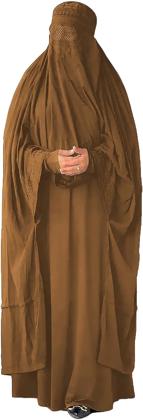 Desert Dress Authentic Afghan Ladies Burqa Burka Black Blue Red Brown White Jilbab Abaya Afghanistan Taliban Veil Niqab - Free Size Cool Kaftans