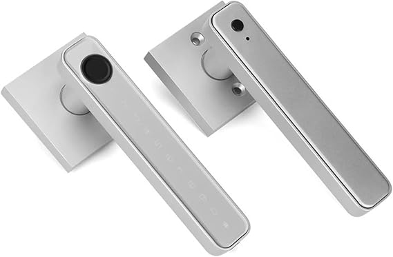 Smart Lock, Biometric Fingerprint Smart Door Lock Password Electronic Keyless Entry Knobs Security Handle(Bianco)