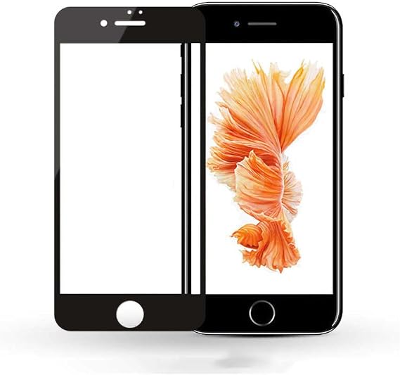 Aksesuarcim Apple iPhone SE 2020 ile Uyumlu Ekran Koruyucu Tam Kapatan Nano Esnek İnce Fiber Siyah