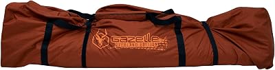 Gazelle TentsTM GA110 T4 PlusT8 Water-Resistant Duffle Bag, 600D Oversized Duffle Bag, Padded Straps, Sealed Seams, External Stake Pouch, Zipper Cover, Sedona