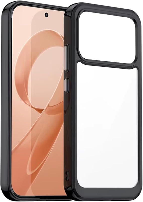 Microcase Xiaomi Poco F8 Ultra/Redmi K90 Pro Max Shield Serisi Darbeye Dayanıklı Yarı Esnek Plastik Tpu Kılıf - AL8100 (Siyah)