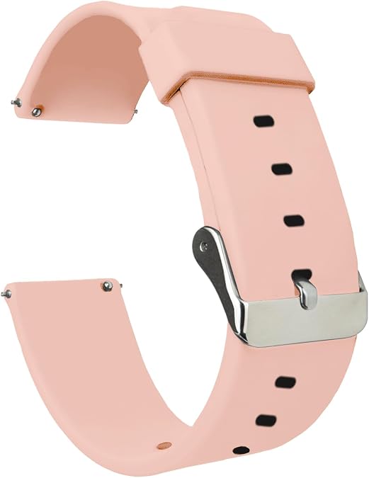Quick Release Watch Band Compatible With Fossil Fb-01 Hybrid Silicone Replacement Smart Watch Strap with Tang Buckle