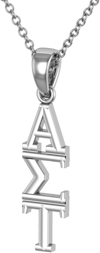KING Alpha Sigma Tau Necklace 18" - Sterling Silver