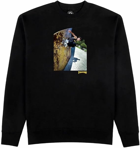 Thrasher Skateboard Magazine Crewneck Sweatshirt MIC-E Wall Ride Skate Sweatshirt
