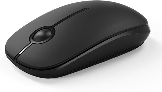 Unipows Wireless Mouse-2.4G Slim Portable Computer Mouse, Black