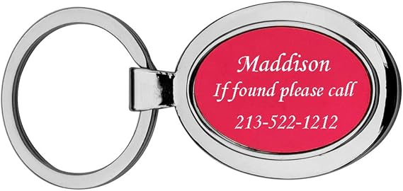 Personalized Key Chain/Key Ring Free Laser Engraving.