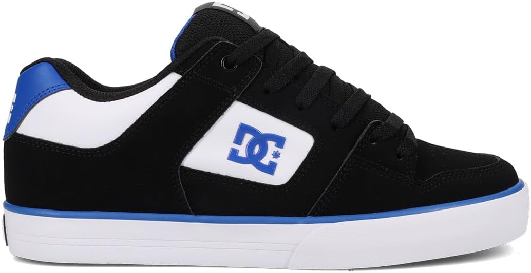 DC SHOES Men's Pure Skate Shoe Black/Blue/White - DC01782005-BKBLWH