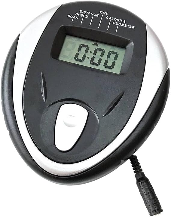 Replacement Exercise Bike Monitor with Speed, Time & Distance Display, ABS Plastic, Fitness Equipment Screen, 170x133mm, Black Accessories