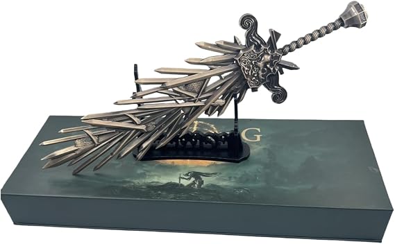 Superbuybox Game Elden Ring DLC Nightreign 12''30cm Grafted Blade Greatsword Giftbox Martial Arts Game Collection Gift Desk Decor w/Display Stand