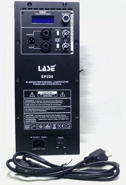 LASE EP200 w/DSP Amplifier Module Replacement for EV 10P,12P,15P Powered Speaker (110V)