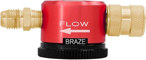 Nitrogen Purge Tool, 1/4 Inch Connector Nitrogen Gas Regulator Brazing Tool, 3 Point Position Dial, Nitrogen Purging Tools, Nitrogen Regulators for Air Conditioning Maintenance