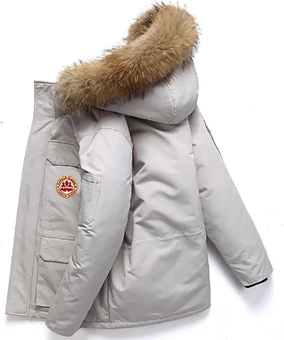 Unisex Down Jacket for Men Winter Coat for Women Hooded Down Jacket Thickened Insulation