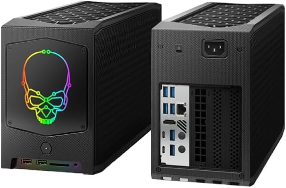 BRENUC NUC 11 Extreme Kit Beast Canyon NUC11BTMi7 Intel Core i7-11700B Gaming PC Barebone Supports 12'' Max Video Card Length, UHD, WiFi, Bluetooth, HDMI, USB 3.1, SD Card