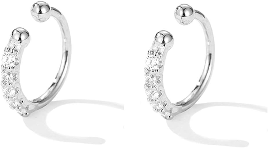 SLUYNZ Sterling Silver No Piercing Earrings Cuff for Women Cartilage Earrings Helix Earrings