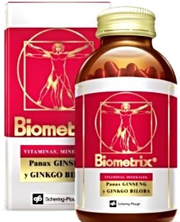 Biometrix Multivitamin and Mineral Natural Supplement with Ginseng and Gingkgo Biloba 100 Capsules
