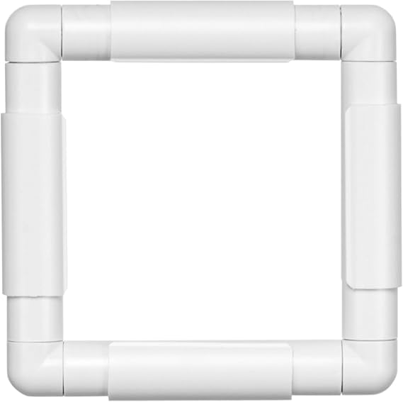 Plastic Q Snap Frame for Cross Stitch, Needlepoint, Embroidery, and Quilting