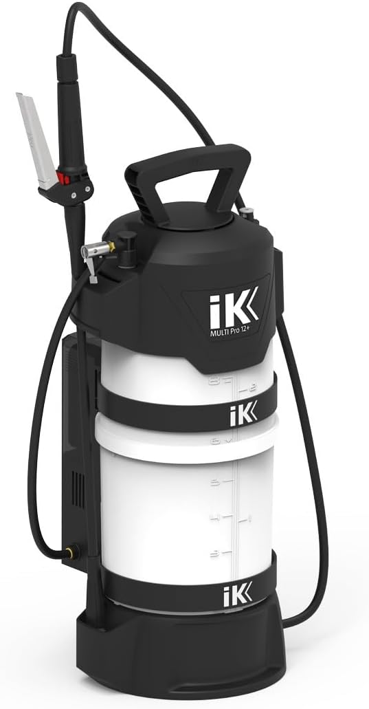 The Clean Garage IK e Multi Pro 12 Sprayer | with Lithium Ion Battery Compressor