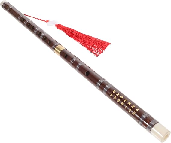 Handmade Bamboo Flute Dizi Traditional Chinese Musical Instrument for Beginners Unique Decorative with Beautiful Tone Key of g