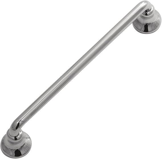 Hickory Hardware 1 Pack Solid Core Kitchen Cabinet Pulls, Luxury Cabinet Handles, Hardware for Doors & Dresser Drawers, 5-1/16 Inch (128mm) Hole Center, Chrome, Savoy Collection